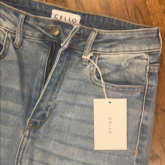 Cello High Rise Distressed Jeans - Picture 2 of 4